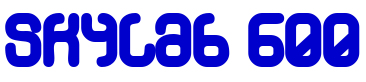 Skylab 600 шрифт